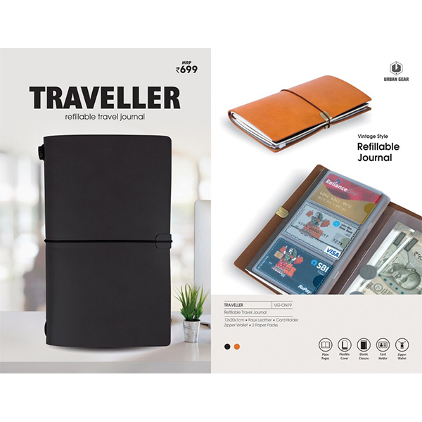 Vintage Style Refillable Notebooks Traveller UG-ON19