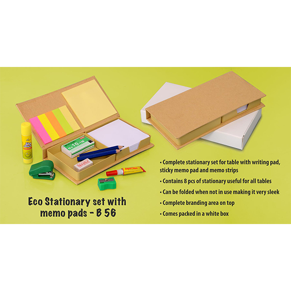 B56 – Eco Stationary Set With Memo Pads