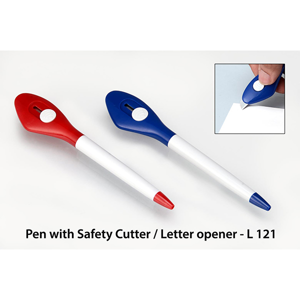 L121 – Pen With Safety Cutter / Letter Opener