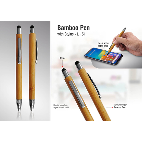 L151 – Bamboo Pen With Stylus