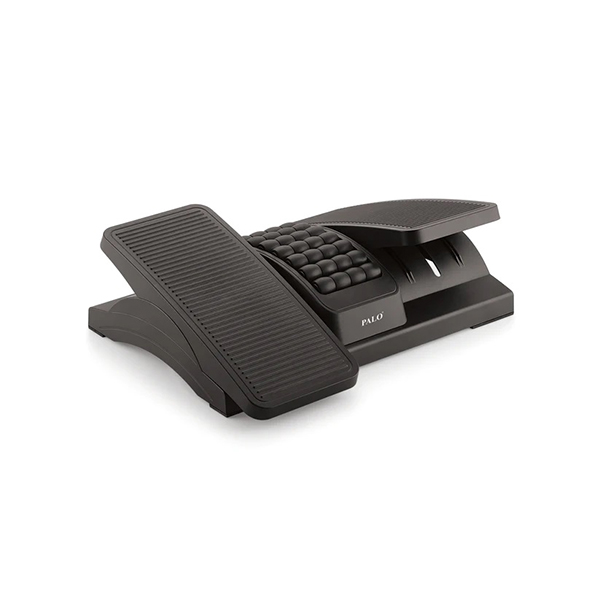 Palo034 Palo Ergonomic Two Heights & Angle Adjustable Split Type Pedal Footrest With Roller