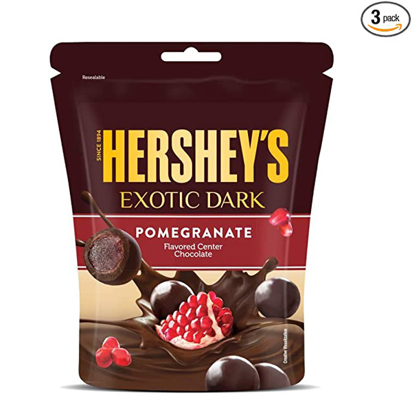 Hershey'S Exotic Dark Pomegranate Pouch 100G