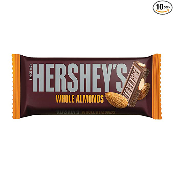 Hershey'S Bar Whole Almonds 40G