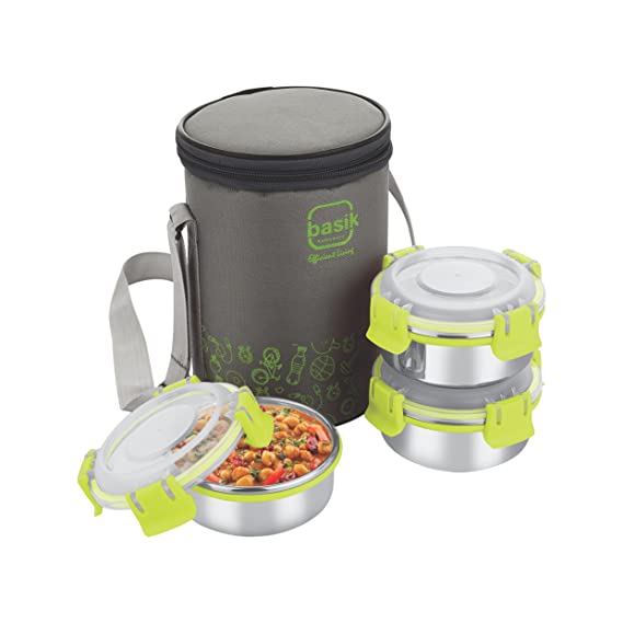 Basik Lunch Box Featherline Click & Sip 4