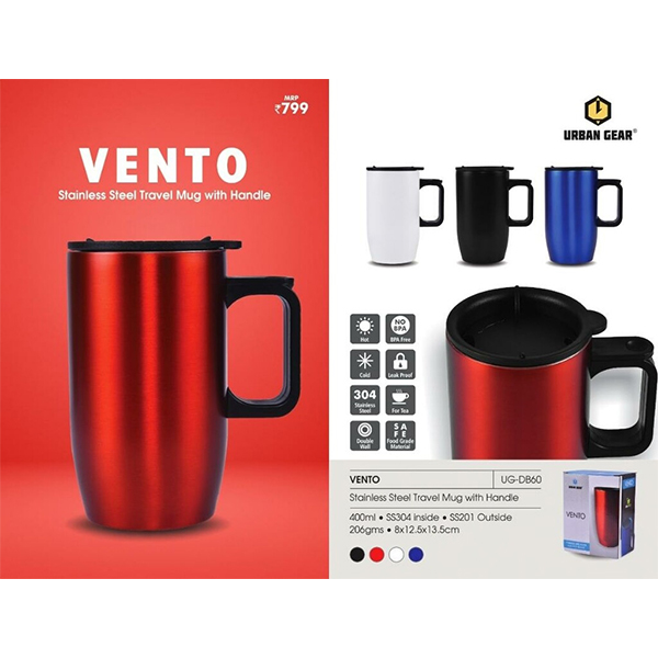 Ss Travel Mug With Handle - 250Ml - Vento