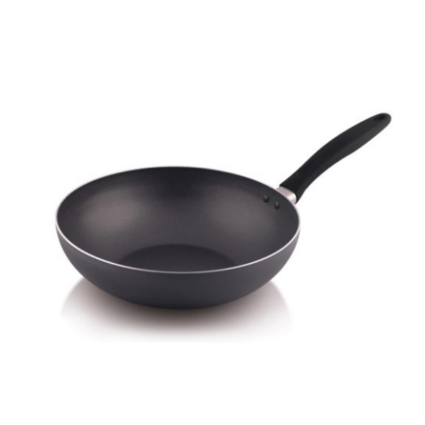 The Chef Story Everyday Series Non Stick Stir Fry Wok 28Cm, Grey