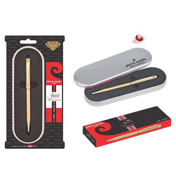 Jewel Satin Gold Ball Pen