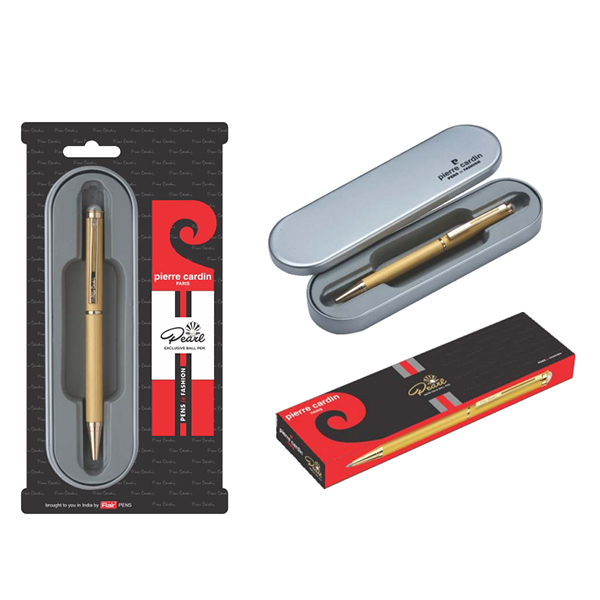 Pearl Satin Gold Finish Ball Pen