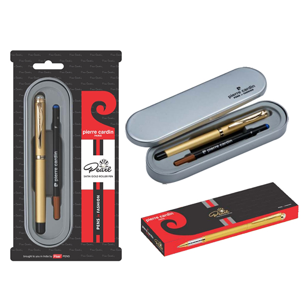 Pearl Satin Gold Roller Pen