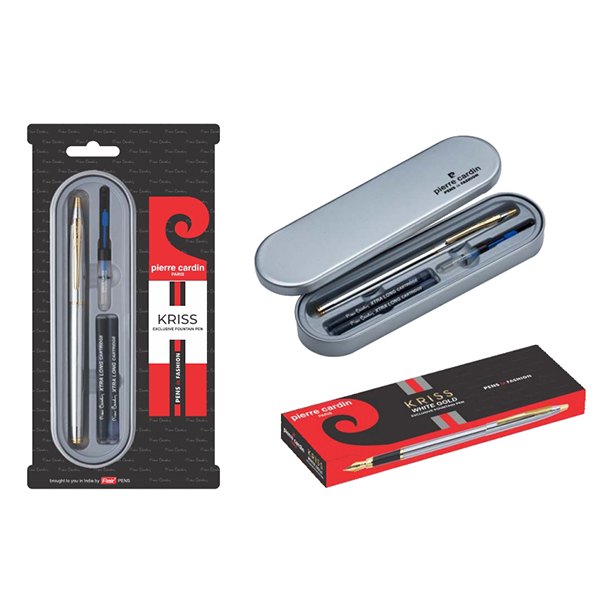 Kriss White Gold Fountain Pen