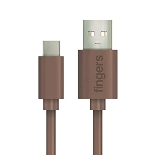 Fingers Fmc-Typec-01 Caramel Brown | Black | White Mobile Cables