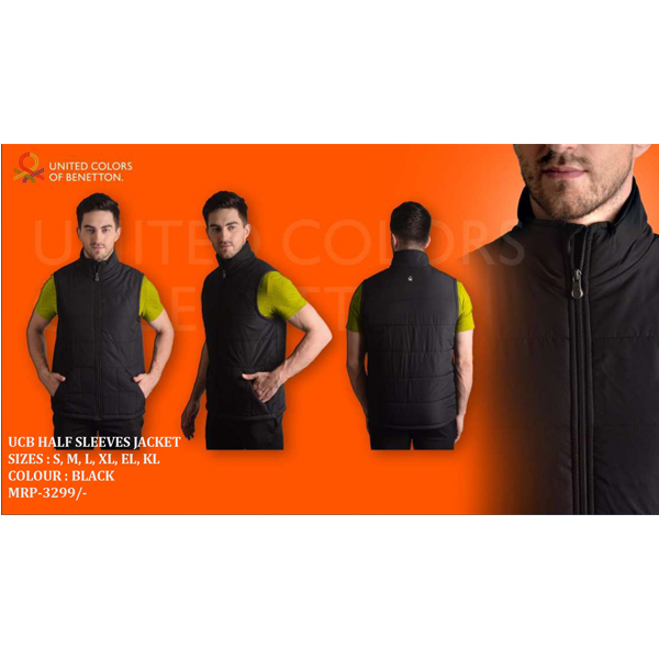Ucb Half Sleeves Jacket Black