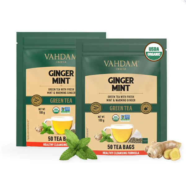 Ginger Mint Green Tea - 100 Tea Bags