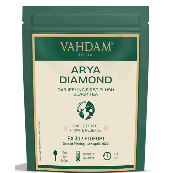 Arya Diamond Darjeeling First Flush Black Tea (Ex 30/2022)