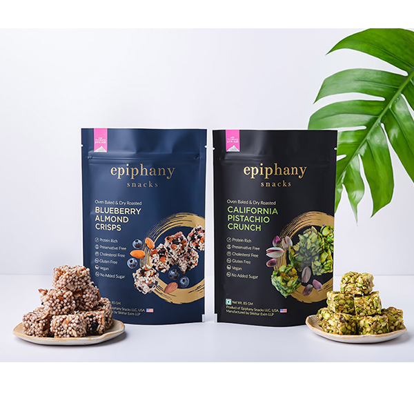 Blueberry Almond Crisps + California Pistachio Crunch