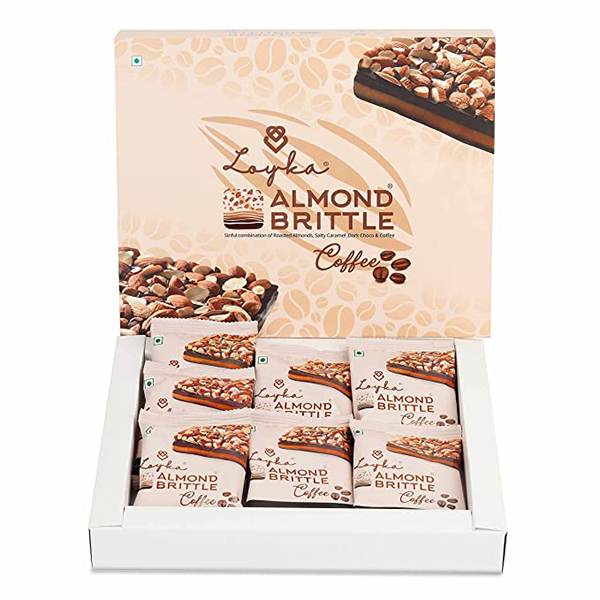 Loyka Almond Brittle Coffee Choco Box - 7 Pcs 119 Grams