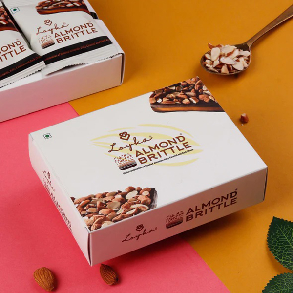 Loyka Almond Brittle 4 Pcs Box (68 Grams)