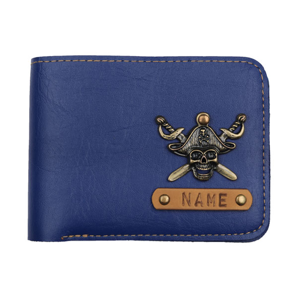 Personalized Leather Men’S Wallet – Dark Blue