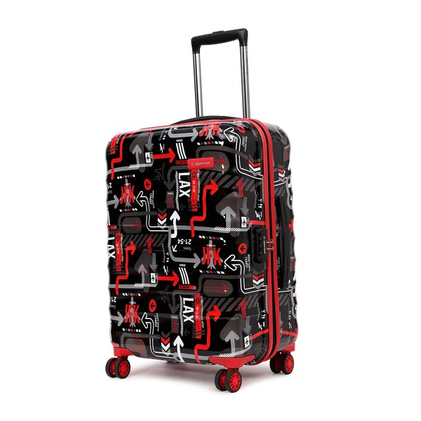 Jfk Hard Luggage Trolley Bag Medium Black
