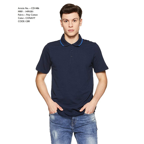 Adidas Poly Cotton Tshirt Cd1486 Navy