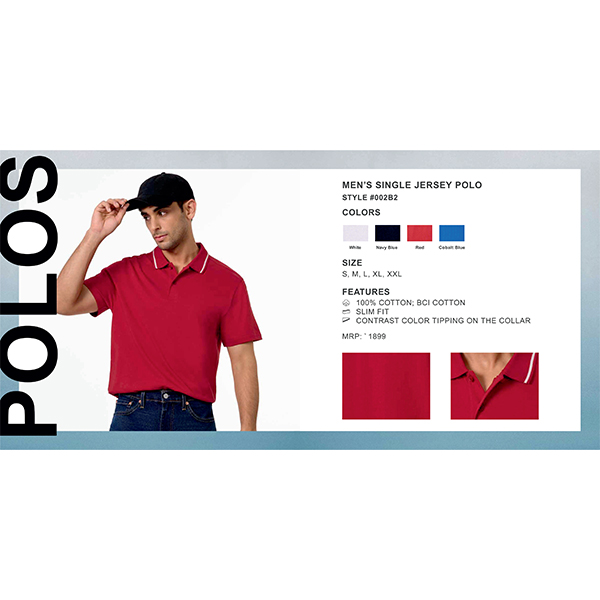 Levis Men'S Single Jersey Polo Style #002B2