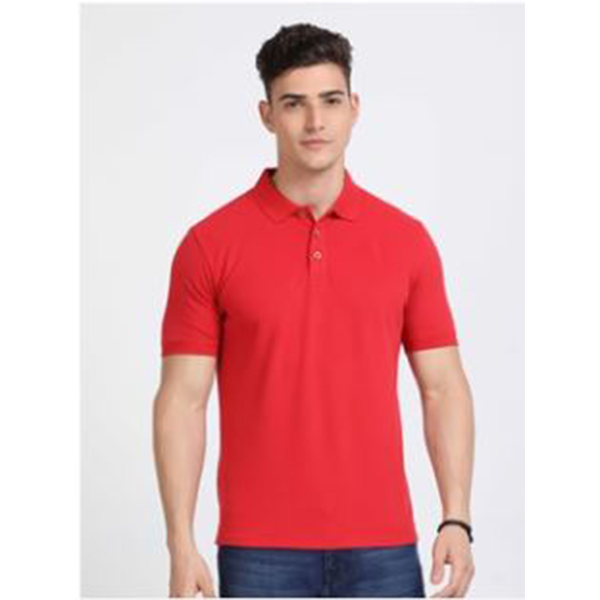 Sustainable Polo T-Shirt - Red