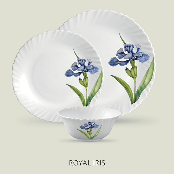 La Opala Diva Classique 6 Pcs Dinner Set- Royal Iris