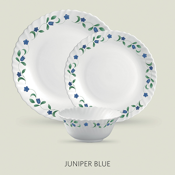 La Opala Diva Classique 6 Pcs Dinner Set- Juniper Blue