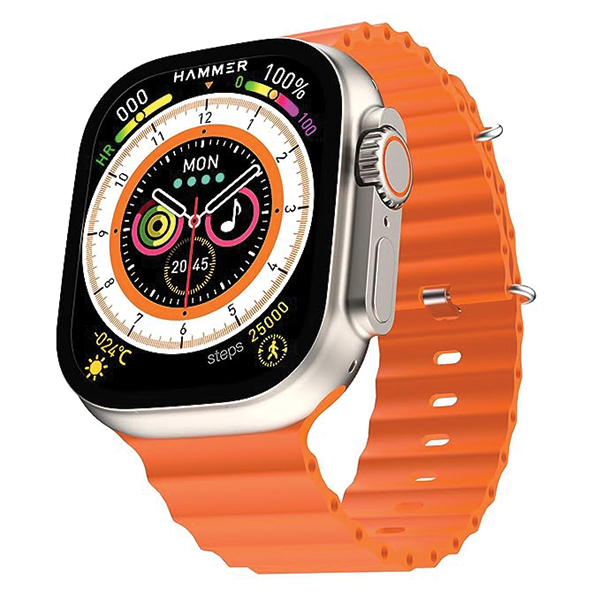 Hammer Ace Ultra 1.96" Bluetooth Calling Smart Watch With Rotating Crown