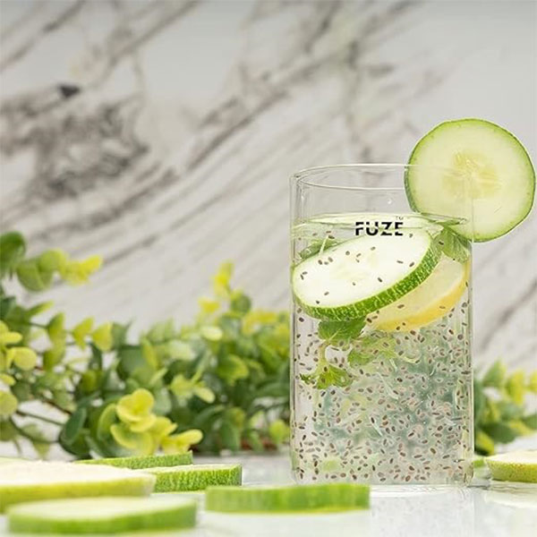 Fuze Borosilicate Clear Glass 350Ml