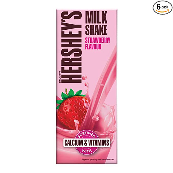 Hershey'S Milk Shake Strawberry Flavour 180Ml