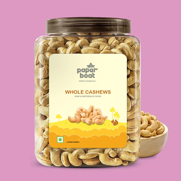 Paperboat Nuts & Dry Fruits Whole Cashews 1 Jar