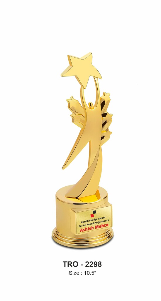 Metal Trophy Tro-2298 (10.5 Inches)