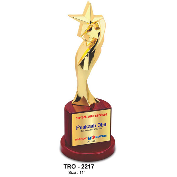 Premium Metal Rising Star Trophy Tro-2217 (11 Inches)