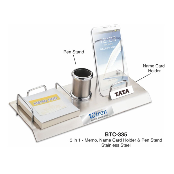 Memo Pad, Mobile Holder, Name Card Holder & Pen Stand Btc-335