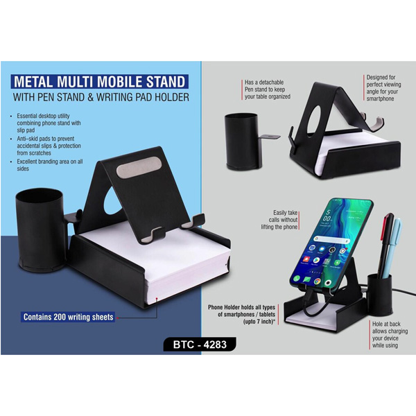 Mobile Stand+Memo+Pipe Pen Stand Btc-4283