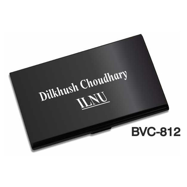 Black Gun Metal Visiting Card Holder Bvc-812