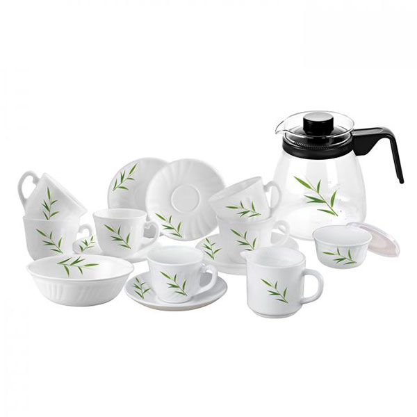 Bamboo Grove Imperial Series High Tea Set, Set Of 17