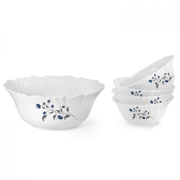Vinea Imperial Series Dessert Set, Set Of 5, White