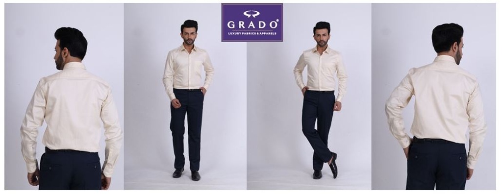 Grado Giza Cotton Satin Shirt DNRGRD7564-Fawn