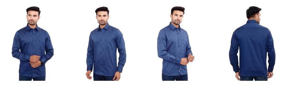 U.S. Polo Assn. Premium Cotton Shirt USISHW7003-Navy Blue