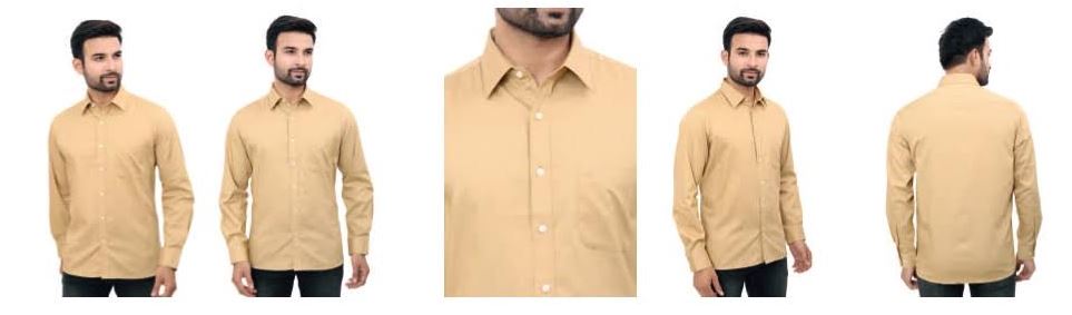 Arrow Easy Care Oxford Shirt ARISHW3008-Light Brown