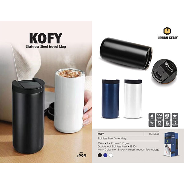 Stainless Steel Travel Mug (350ml) Kofy UG-DB68