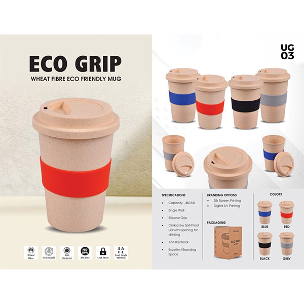Wheat Fibre Mug (450ml) Eco-Grip UG-03