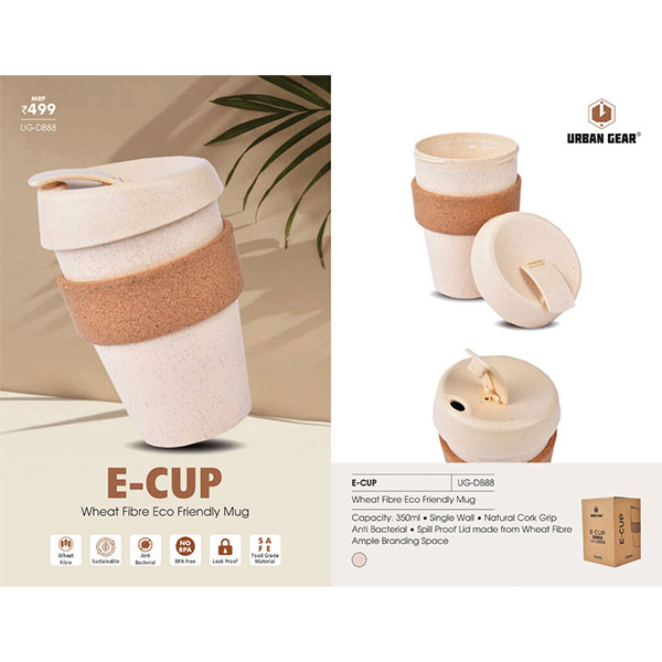 Wheat Fibre Mug / Cork Grip (350ml) E-Cup UG-DB88
