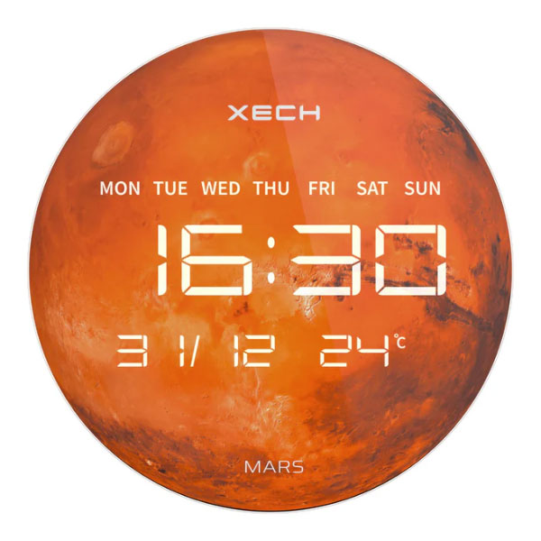 Xech Wall Clock-Solaris Mars