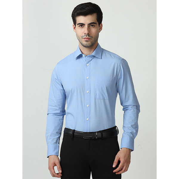 Marks & Spencer Plain Shirt-Blue