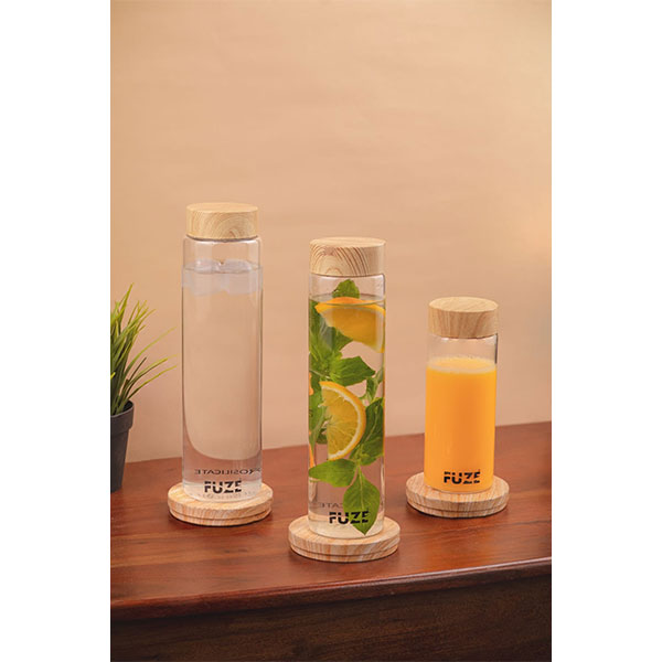 Fuze Borosilicate Fridge Glass Bottle 500ml