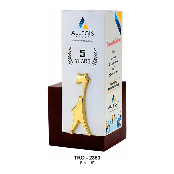 Metal Trophy Tro - 2353 9"