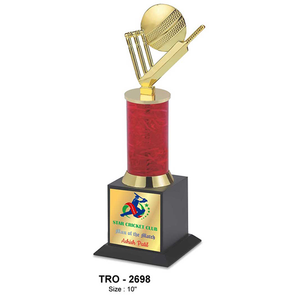 Cricket Trophy Tro - 2698 10" Inch